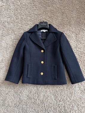 Brooks Brothers Navy Kids' Peacoat with Gold Buttons